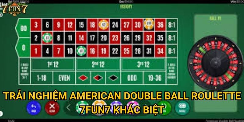 Tại sao american double ball roulette lại độc đáo tại 7fun7? 2 Trải nghiệm american double ball roulette 7fun7 khác biệt